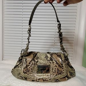 Nicole Miller Python Snakeskin Purse